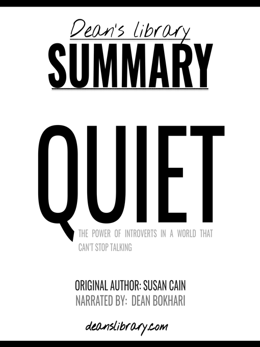 Upplýsingar um Summary: Quiet by Susan Cain eftir Dean's Library - Biðlisti